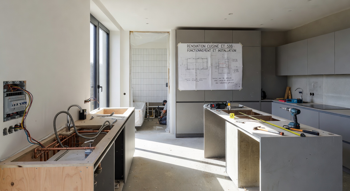 renovation cuisine et sdb : fonctionnement et installation