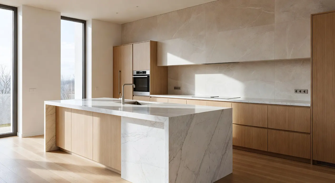 Illustration d'une rénovation de cuisine et salle de bains en cours d'installation