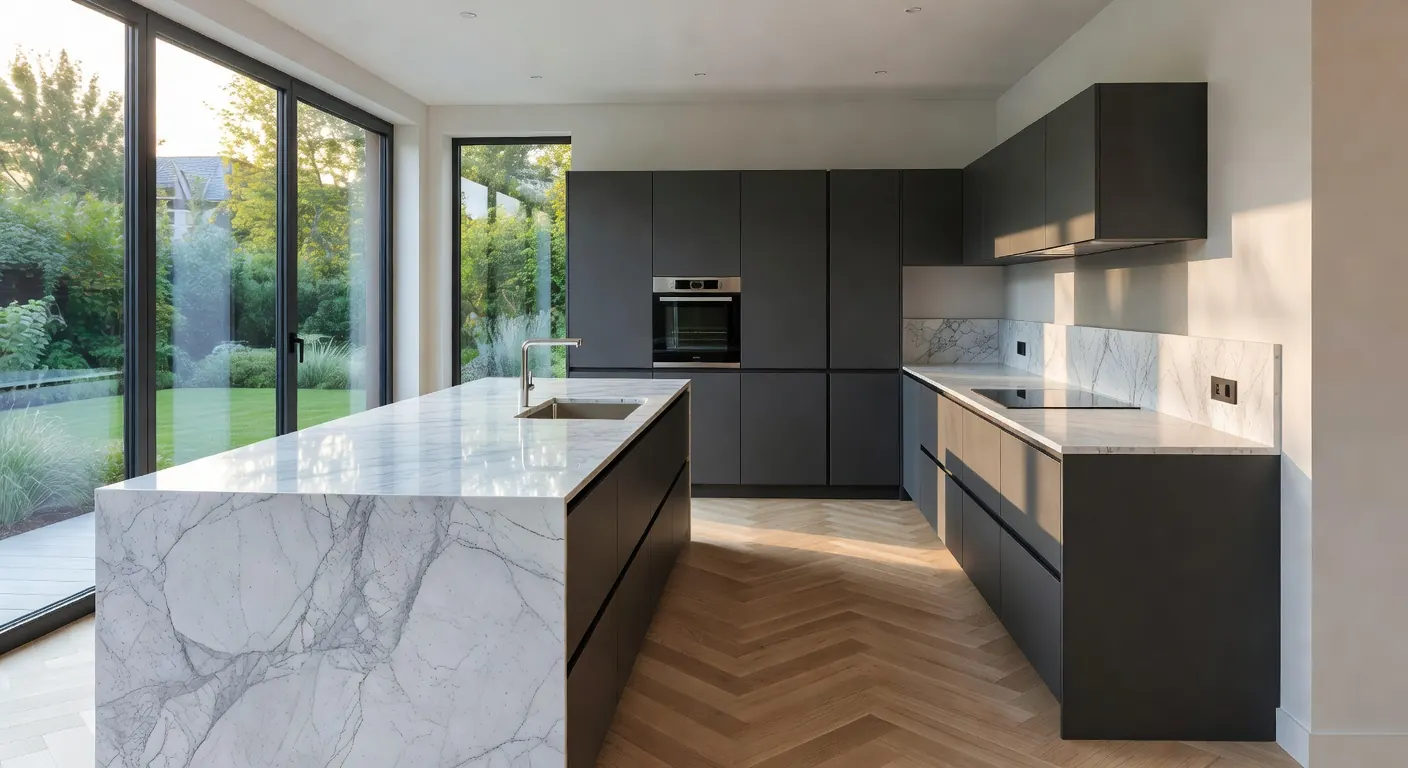Cuisine et salle de bain rénovées au printemps avec finitions modernes