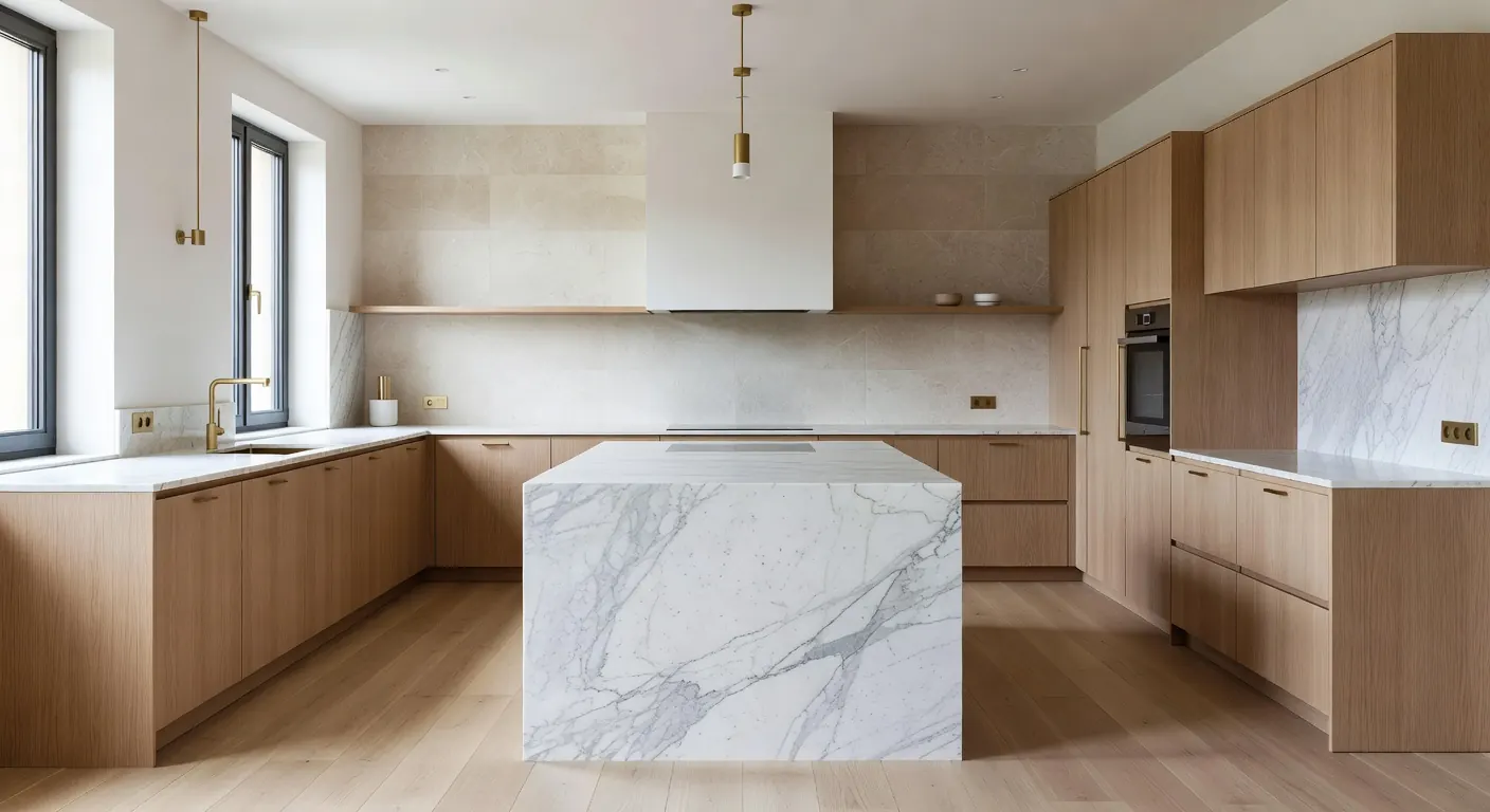 Cuisine moderne et salle de bain rénovée avec matériaux durables en 2026